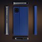 Moozy Atverčiamas Dėklas skirtas Samsung Galaxy A22, Tamsiai Mėlynas - Magnetinis Atverčiamas Dėklas su Kortelių Laikikliu ir Stovu kaina ir informacija | Telefono dėklai | pigu.lt