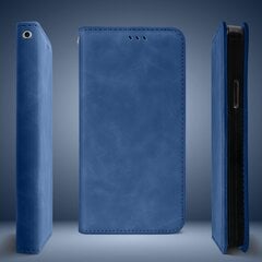 Moozy Marmurinis mėlynas atverčiamasis dėklas iPhone X, iPhone XS - Flip Cover, magnetinis Flip Folio Retro piniginės dėklas su kortelių laikikliu ir stovu kaina ir informacija | Telefono dėklai | pigu.lt