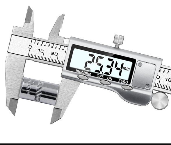 Elektroninis slankmatis - 15cm kaina ir informacija | Mechaniniai įrankiai | pigu.lt