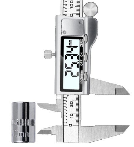 Elektroninis slankmatis - 15cm kaina ir informacija | Mechaniniai įrankiai | pigu.lt