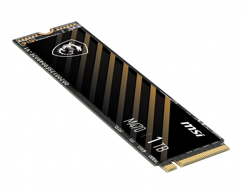 Vidinis kietasis diskas SSD MSI, M470 PCIe 4.0 NVMe M.2 1TB kaina ir informacija | Vidiniai kietieji diskai (HDD, SSD, Hybrid) | pigu.lt