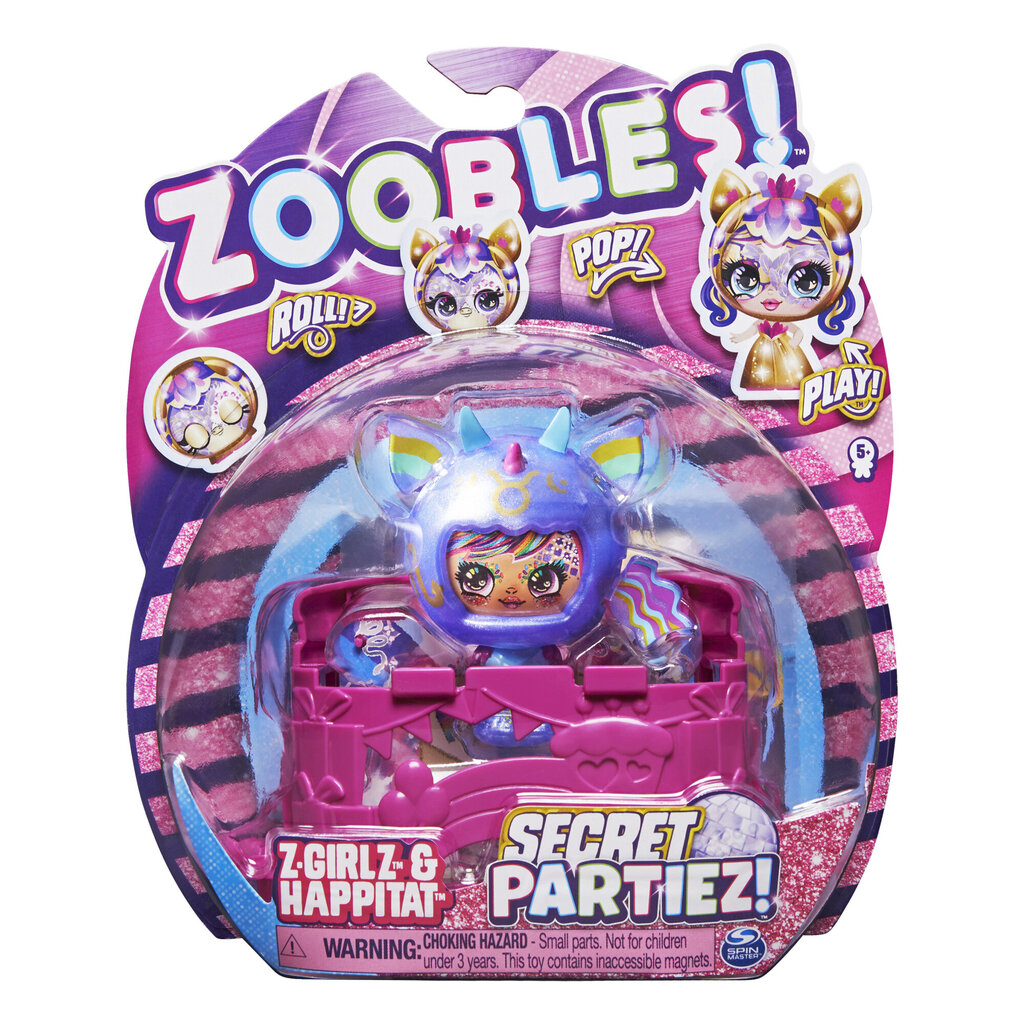 Figūrėlė Zoobles Girls Secret Partiez, 2 serija, 6061945 kaina ir informacija | Žaislai mergaitėms | pigu.lt