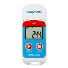 Daugkartinis temperatūros registratorius TEMPMATE M1 USB цена и информация | Психрометры, термометры, измерители pH, ORP | pigu.lt