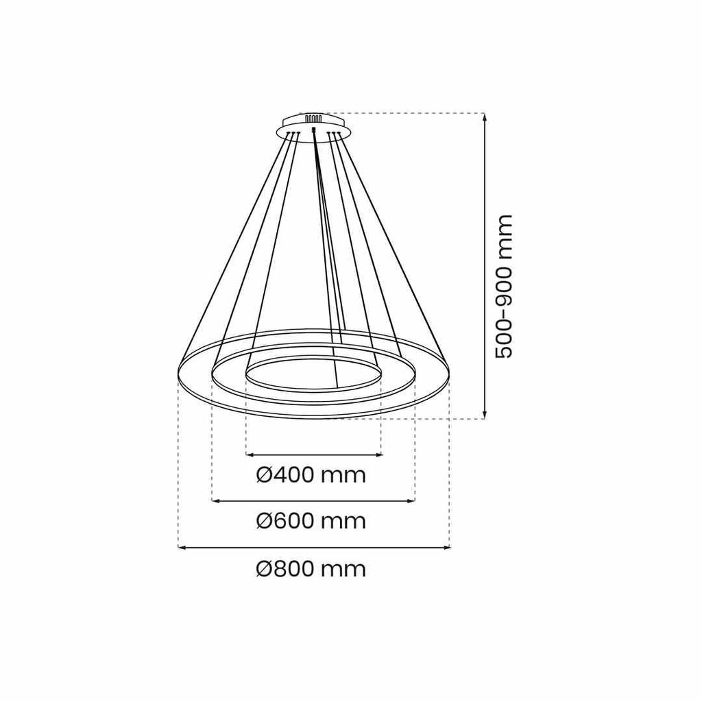 Pakabinamas šviestuvas Milagro ROTONDA GOLD 93W LED цена и информация | Pakabinami šviestuvai | pigu.lt