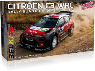 Сборная пластиковая модель Belkits - Citroën C3 WRC Rally Guanajuato México 2017, 1/24, BEL018 цена и информация | Конструкторы и кубики | pigu.lt