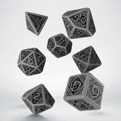 Kauliukų rinkinys Celtic 3D Revised pilkos ir juodos spalvos kaina ir informacija | Stalo žaidimai, galvosūkiai | pigu.lt