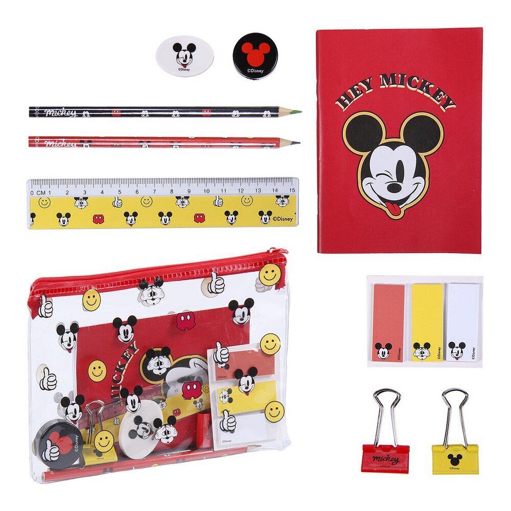 Kanceliarinis rinkinys Mickey Mouse 10 dalių kaina ir informacija | Kanceliarinės prekės | pigu.lt