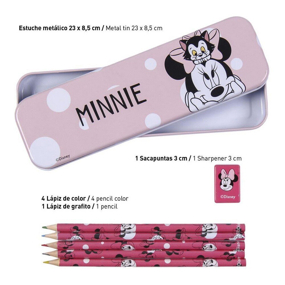 Kanceliarijos rinkinys Minnie Mouse 16 dalių kaina ir informacija | Kanceliarinės prekės | pigu.lt