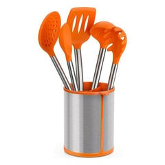 Virtuvės reikmenų rinkinys BRA EFFICIENT A195011 Oranžinė (6 pcs) kaina ir informacija | Virtuvės įrankiai | pigu.lt