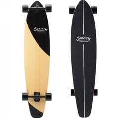 Riedlentė Playshion Kicktail Longboard WHITE&BLACK kaina ir informacija | Riedlentės | pigu.lt