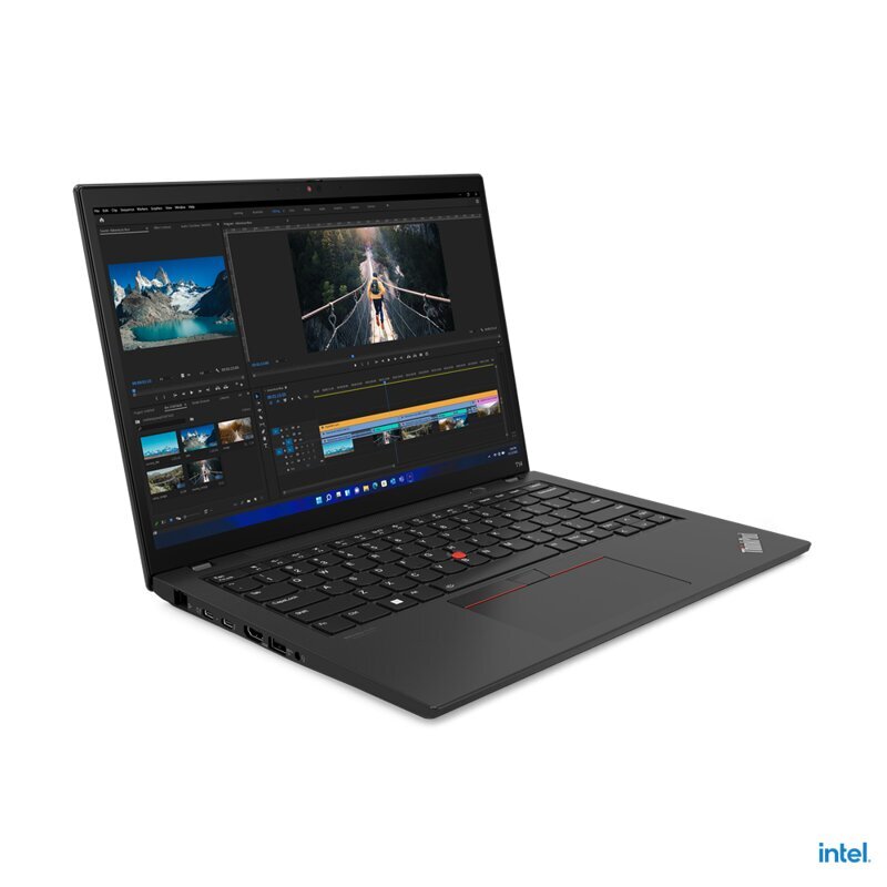 Lenovo ThinkPad T14 (Gen 3) Black, 14 ", IPS, WUXGA, 1920 x 1200, Anti-glare, Intel Core i7, i7-1255U, 16 GB, SSD 512 GB, Intel Iris Xe Graphics, No Optical drive, Windows 11 Pro, 802.11ax, Bluetooth version 5.2, LTE Upgradable, Keyboard language Nordic kaina ir informacija | Nešiojami kompiuteriai | pigu.lt