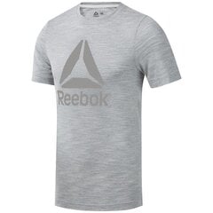 Marškinėliai vyrams Reebok EC0786, pilki kaina ir informacija | Vyriški marškinėliai | pigu.lt