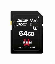 Goodram SDXC IRDM UHS-I U3 64GB kaina ir informacija | Atminties kortelės fotoaparatams, kameroms | pigu.lt