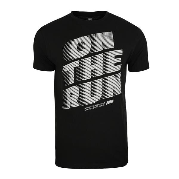 Marškinėliai vyrams Monotox On The Run, juodi цена и информация | Vyriški marškinėliai | pigu.lt