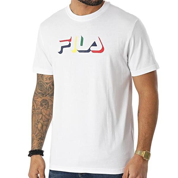 Marškinėliai vyrams Fila FAM003910001, balti kaina ir informacija | Vyriški marškinėliai | pigu.lt