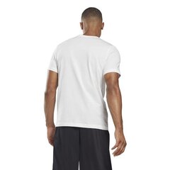 Marškinėliai vyrams Reebok hd3997, balti kaina ir informacija | Vyriški marškinėliai | pigu.lt