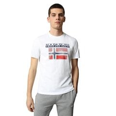 Marškinėliai vyrams Napapijri, balti kaina ir informacija | Vyriški marškinėliai | pigu.lt