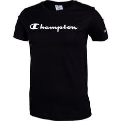 Marškinėliai moterims Champion Legacy Crewneck 112602KK001, juodi kaina ir informacija | Marškinėliai moterims | pigu.lt