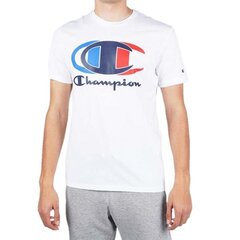 Marškinėliai vyrams Champion Legacy Crewneck 214309WW001, balti kaina ir informacija | Vyriški marškinėliai | pigu.lt