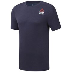 Marškinėliai vyrams Reebok DY8459, mėlyni kaina ir informacija | Vyriški marškinėliai | pigu.lt