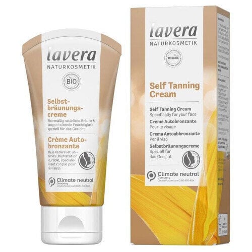 Savaiminio įdegio kremas veidui Lavera Self Tanning Cream, 50 ml цена и информация | Savaiminio įdegio kremai | pigu.lt