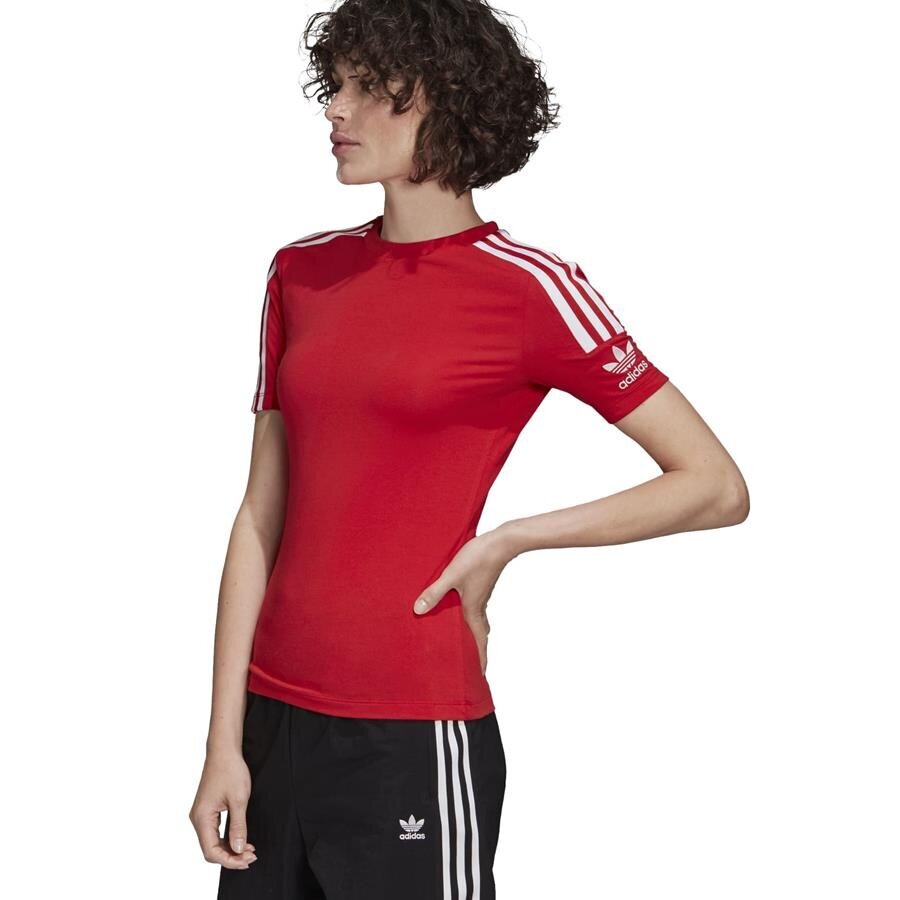 Marškinėliai moterims adidas originals tight tee fm2594, raudoni kaina ir informacija | Marškinėliai moterims | pigu.lt