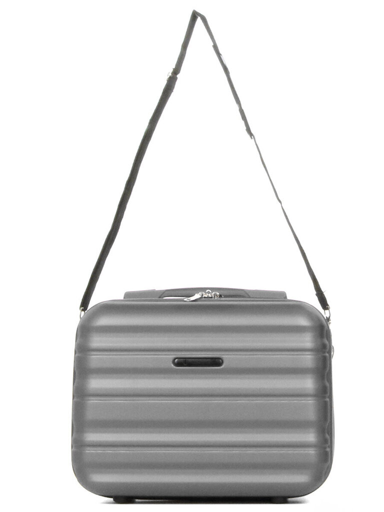 Kelioninis kosmetinis krepšys Airtex, 16.5 L, pilkas, 628/VA kaina ir informacija | Lagaminai, kelioniniai krepšiai | pigu.lt