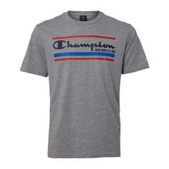 Marškinėliai vyrams Champion Legacy Crewneck 214306EM006, pilki kaina ir informacija | Vyriški marškinėliai | pigu.lt