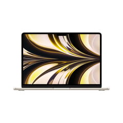 MacBook Air 13” Apple M2 8C CPU, 8C GPU/8GB/256GB SSD/Starlight/INT - MLY13ZE/A цена и информация | Ноутбуки | pigu.lt