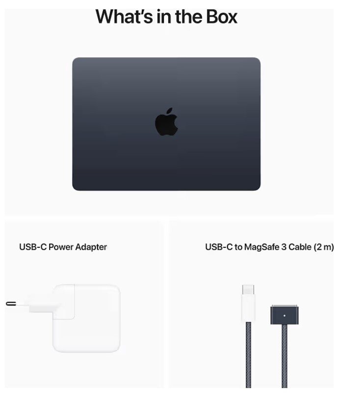 Apple MacBook Air 13” Apple M2 8/256GB /Midnight/INT MLY33ZE/A kaina ir informacija | Nešiojami kompiuteriai | pigu.lt