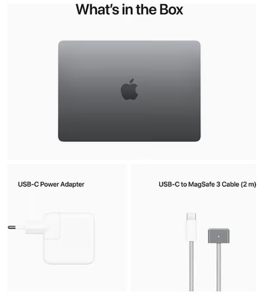 Apple MacBook Air 13” Apple M2 8/512GB Space Grey INT MLXX3ZE/A kaina ir informacija | Nešiojami kompiuteriai | pigu.lt