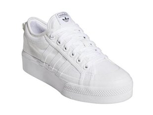 Sportiniai bateliai moterims Adidas Originals Nizza Platform W FV5322, balti kaina ir informacija | Sportiniai bateliai, kedai moterims | pigu.lt