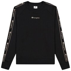 Džemperis moterims Champion Legacy Crewneck Sweatshirt 114717KK001, juodas kaina ir informacija | Džemperiai moterims | pigu.lt