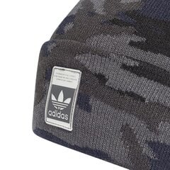 Kepurė suaugusiems Adidas Originals camo beanie, pilka kaina ir informacija | Kepurės moterims | pigu.lt