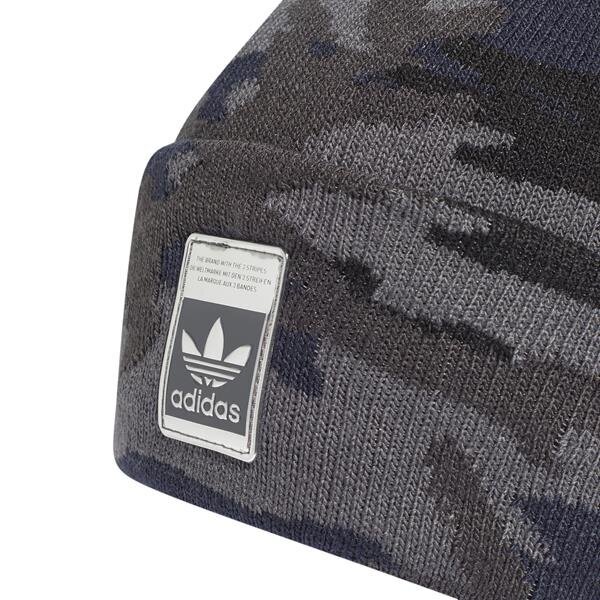 Kepurė suaugusiems Adidas Originals camo beanie, pilka цена и информация | Kepurės moterims | pigu.lt