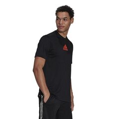 Marškinėliai vyrams Adidas Performance GM2145, juodi kaina ir informacija | Vyriški marškinėliai | pigu.lt