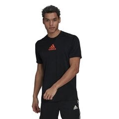 Marškinėliai vyrams Adidas Performance GM2145, juodi kaina ir informacija | Vyriški marškinėliai | pigu.lt