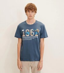 Tom Tailor marškinėliai vyrams 1032907*10877, mėlyni kaina ir informacija | Vyriški marškinėliai | pigu.lt