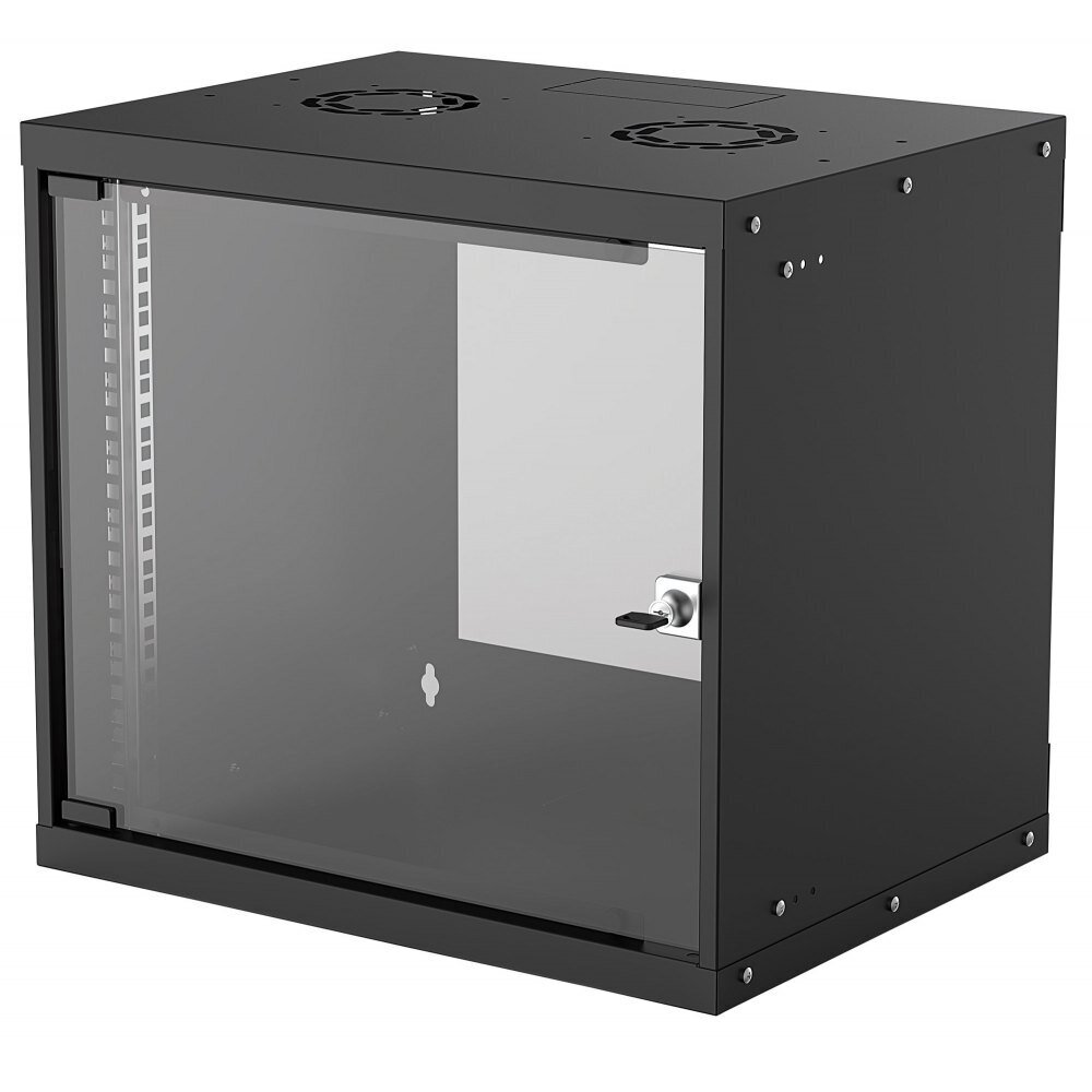 Serverio spinta Intellinet 9U 540x400 19", juoda, pakabinama kaina ir informacija | Serveriai | pigu.lt
