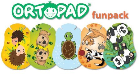 Akių pleistrai Ortopad Happy Universal Vaikams nuo 4 metų, 50 vnt. цена и информация | Akinių ir lęšių aksesuarai | pigu.lt