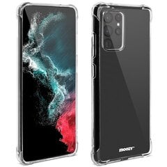 Ударопрочный силиконовый чехол Moozy для Samsung Galaxy S22 Ultra 5G - Прозрачный чехол для телефона с усиленной защитой углов цена и информация | Чехлы для телефонов | pigu.lt