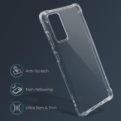 Ударопрочный силиконовый чехол Moozy для Samsung Galaxy A52s 5G, Samsung Galaxy A52, Samsung Galaxy A52 5G - Прозрачный чехол для телефона с усиленной защитой углов цена и информация | Чехлы для телефонов | pigu.lt