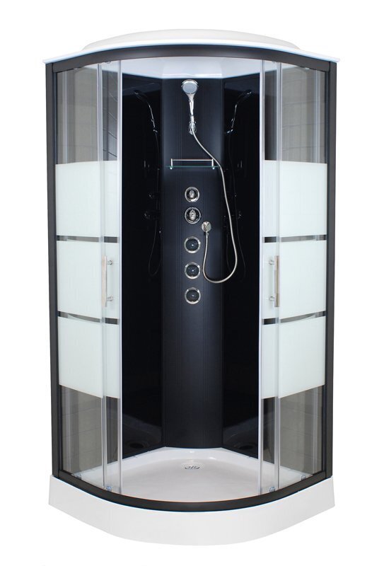 Hidromasažinė dušo kabina Ocean GEMA 90 Black Jet kaina ir informacija | Hidromasažinės dušo kabinos | pigu.lt