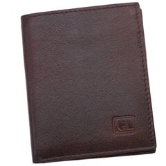 Piniginė-kortelių dėklas Genuine Leather 07CCCBR цена и информация | Мужские кошельки | pigu.lt