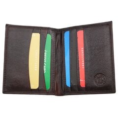 Piniginė-kortelių dėklas Genuine Leather 07CCCBR kaina ir informacija | Vyriškos piniginės, kortelių dėklai | pigu.lt