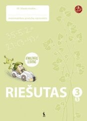 Riešutas. Pratybų sąsiuvinis 3 klasei, 1 dalis atnaujinta, serija šok цена и информация | Рабочие тетради | pigu.lt