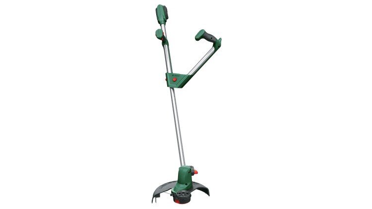 Akumuliatorinis trimeris Bosch Universal GrassCut 18V-26, 06008C1E03, su akumuliatoriumi kaina ir informacija | Trimeriai (žoliapjovės), krūmapjovės | pigu.lt