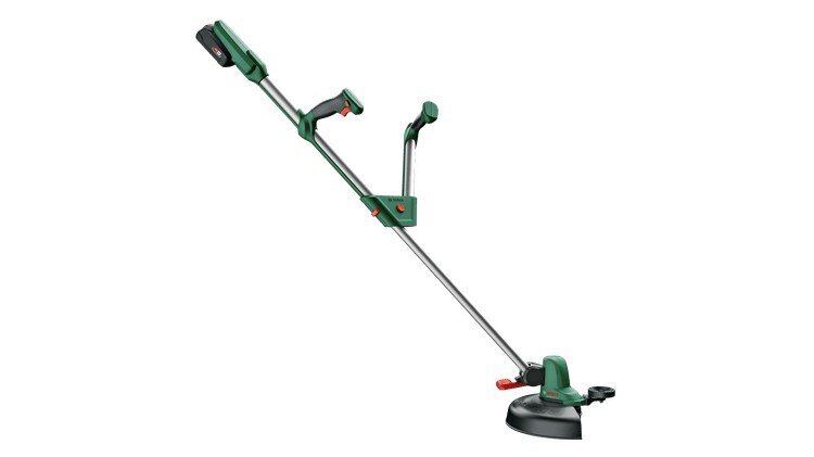 Akumuliatorinis trimeris Bosch Universal GrassCut 18V-26, 06008C1E03, su akumuliatoriumi kaina ir informacija | Trimeriai (žoliapjovės), krūmapjovės | pigu.lt