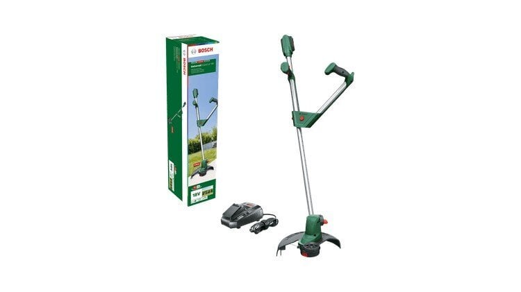 Akumuliatorinis trimeris Bosch Universal GrassCut 18V-26, 06008C1E03, su akumuliatoriumi цена и информация | Trimeriai (žoliapjovės), krūmapjovės | pigu.lt