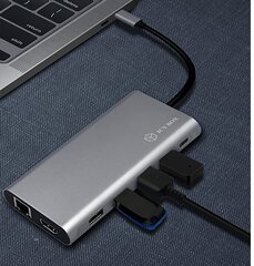 Adapteris Raidsonic 12-in-1 USB-C цена и информация | Адаптеры, USB-разветвители | pigu.lt